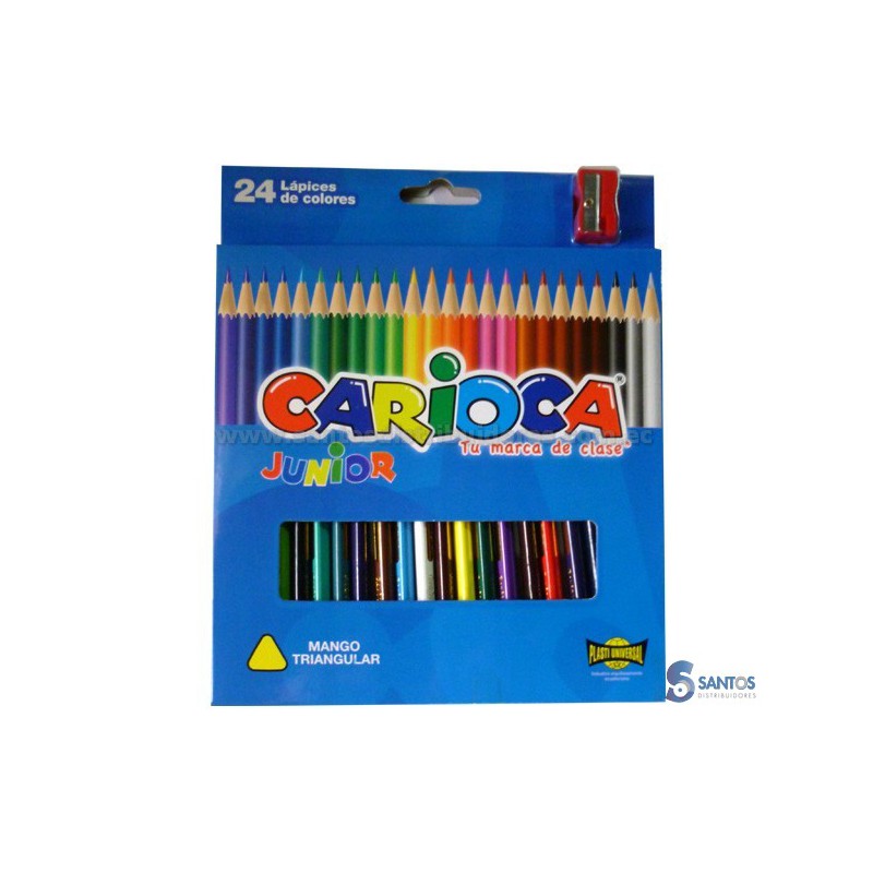 CARIOCA Lápices de color caja de 24 u