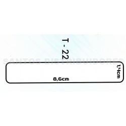 Etiquetas adhesivas T-22 8,6 x 1,4 cm