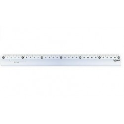 Regla plástica transparente 30 cm Maped