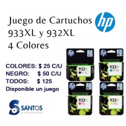 Cartuchos HP 932 XL - 933 XL 